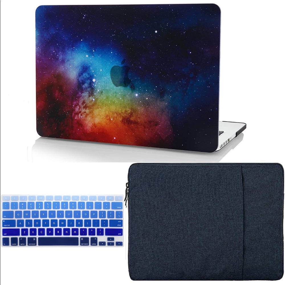 Mac Book Night Sky Laptop Case Bundle A2179/A1932